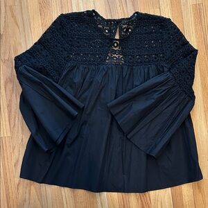 Endless Rose Black Lace Blouse